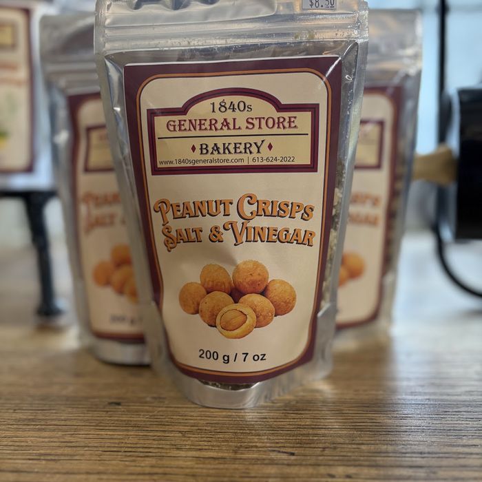 Bags of the store’s salt and vinegar peanut crisps